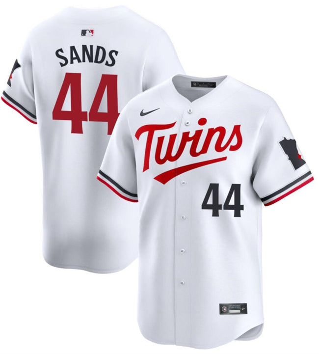 Cole Sands Minnesota Twins white Home jersey