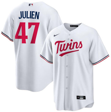 Edouard Julien Minnesota Twins white jersey