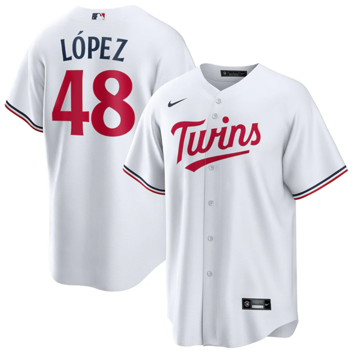 Jorge Lopez Minnesota Twins white jersey