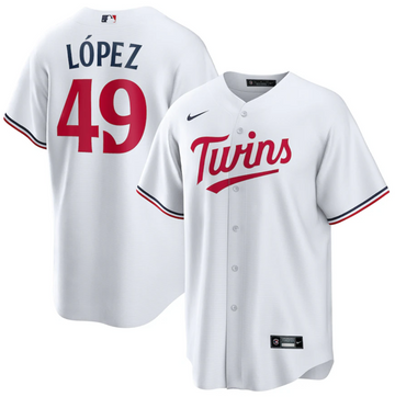 Pablo Lopez Minnesota Twins navy jersey