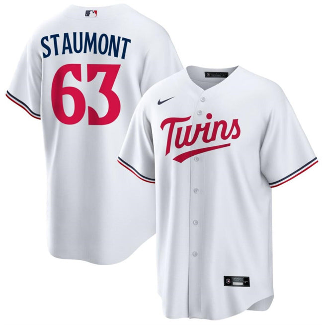 Josh Staumont Minnesota Twins white jersey