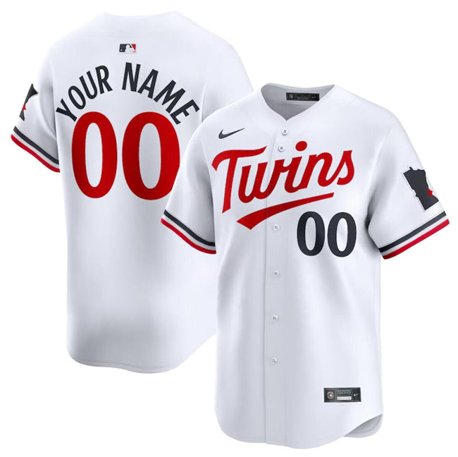 Custom Minnesota Twins white Home jersey
