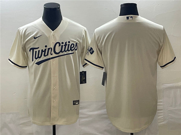 Custom Minnesota Twins cream jersey
