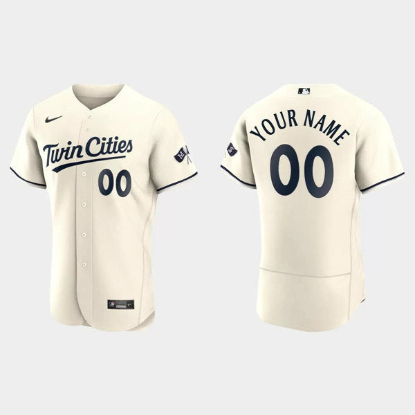 Custom Minnesota Twins cream jersey