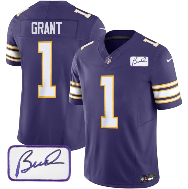 Greg Joseph Minnesota Vikings purple FUSE jersey