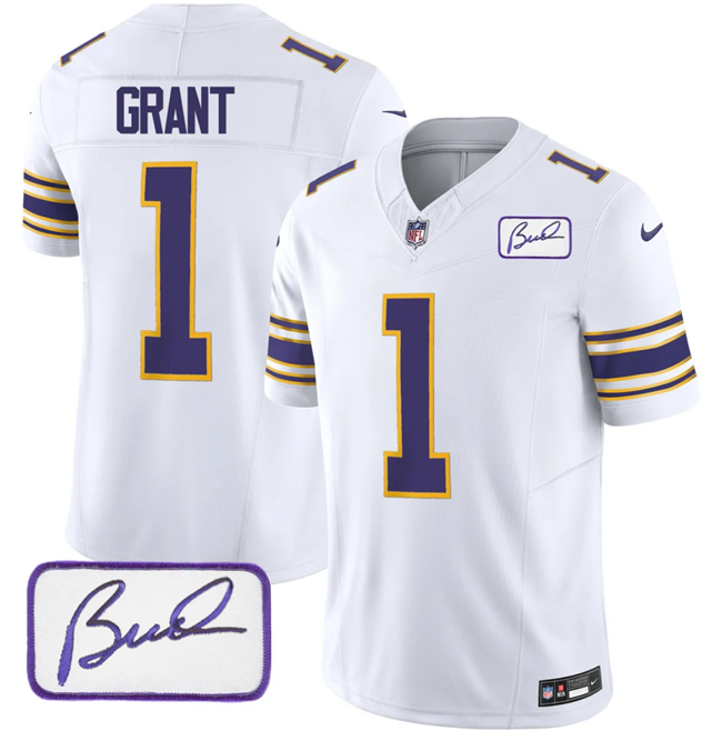 Greg Joseph Minnesota Vikings white FUSE jersey