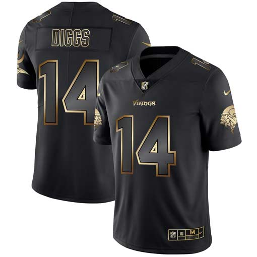 Stefon Diggs Minnesota Vikings black jersey
