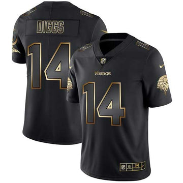 Stefon Diggs Minnesota Vikings black jersey