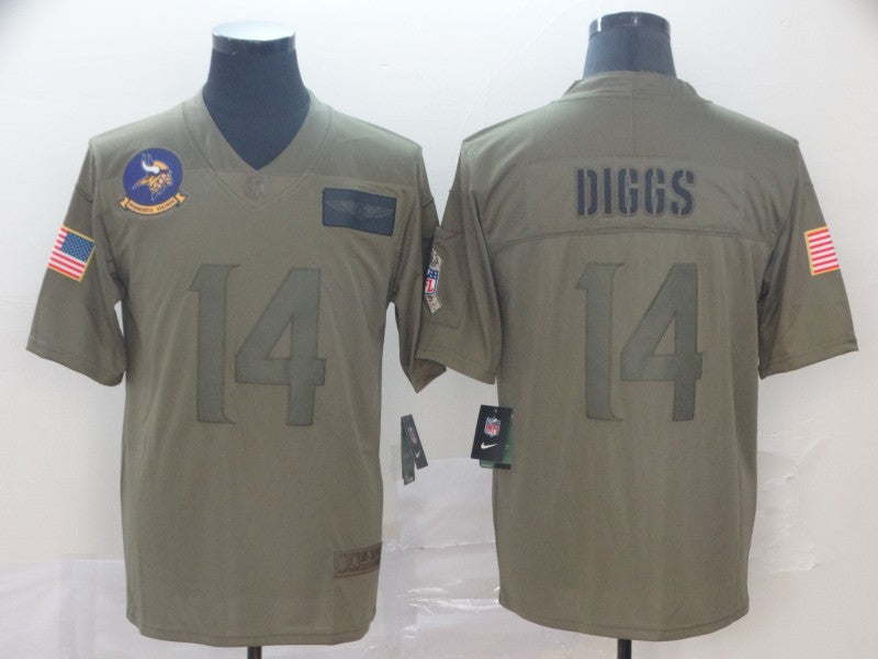 Stefon Diggs Minnesota Vikings camo Salute To Service jersey