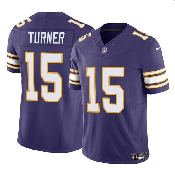 Dallas Turner Minnesota Vikings purple FUSE jersey