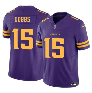 Josh Dobbs Minnesota Vikings purple Color Rush jersey