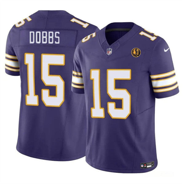 Josh Dobbs Minnesota Vikings purple FUSE jersey