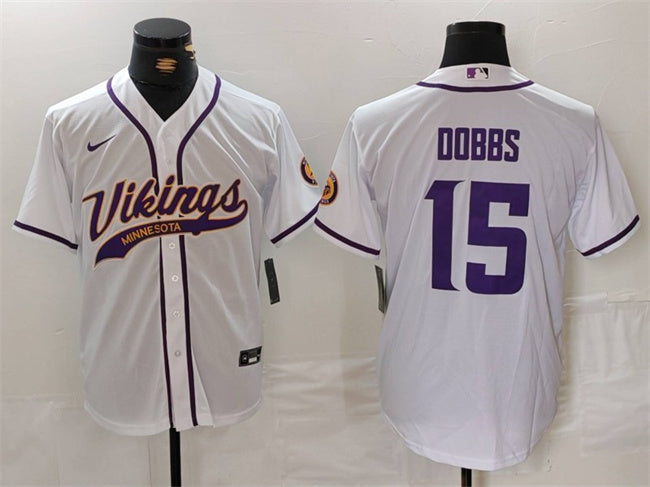 Joshua Dobbs Minnesota Vikings white jersey