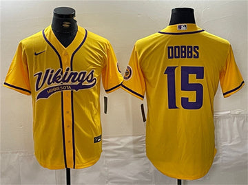 Joshua Dobbs Minnesota Vikings yellow jersey