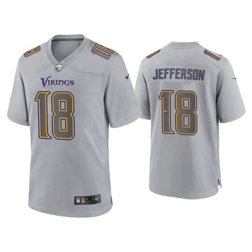 Justin Jefferson Minnesota Vikings gray Game jersey