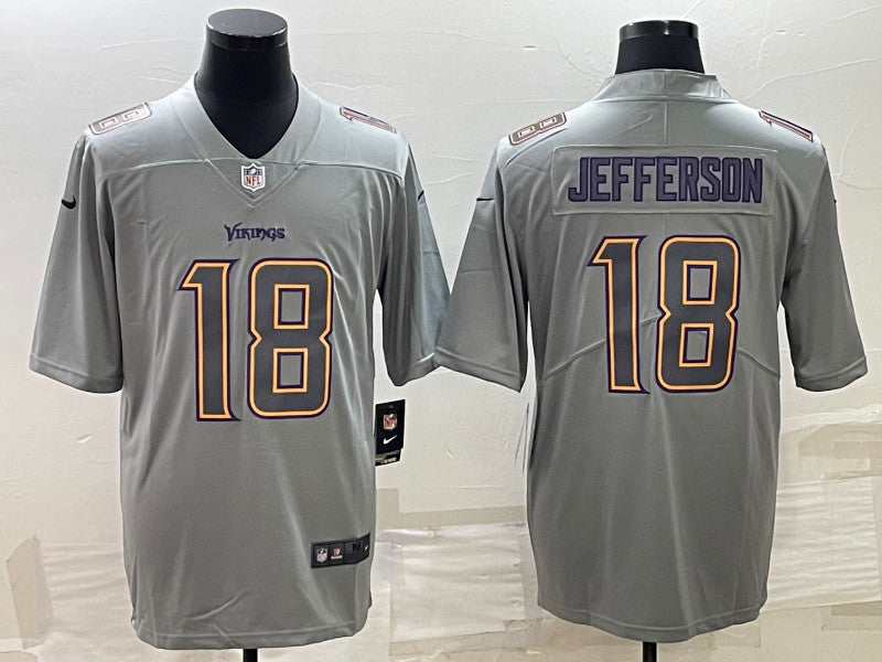 Justin Jefferson Minnesota Vikings gray Fashion jersey