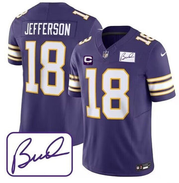 Justin Jefferson Minnesota Vikings purple FUSE jersey