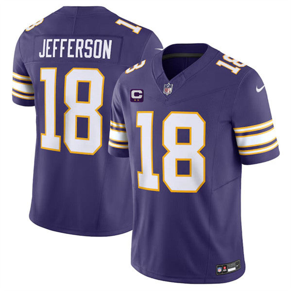 Justin Jefferson Minnesota Vikings purple FUSE jersey