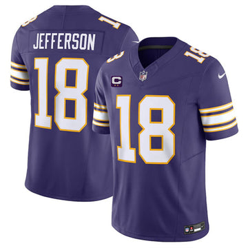 Justin Jefferson Minnesota Vikings purple FUSE jersey