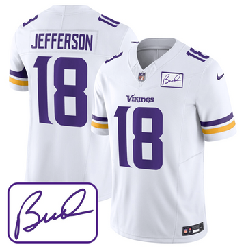Justin Jefferson Minnesota Vikings white FUSE jersey