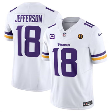 Justin Jefferson Minnesota Vikings white FUSE jersey