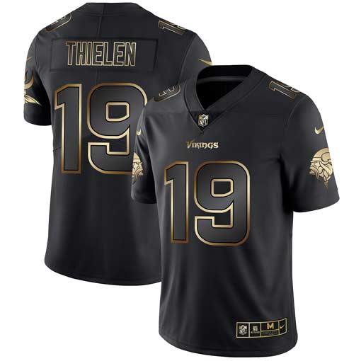 Adam Thielen Minnesota Vikings black jersey