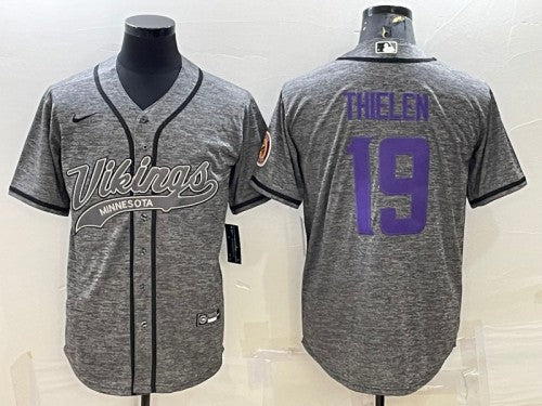 Adam Thielen Minnesota Vikings gray jersey
