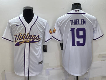 Adam Thielen Minnesota Vikings white jersey