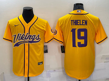 Adam Thielen Minnesota Vikings yellow jersey