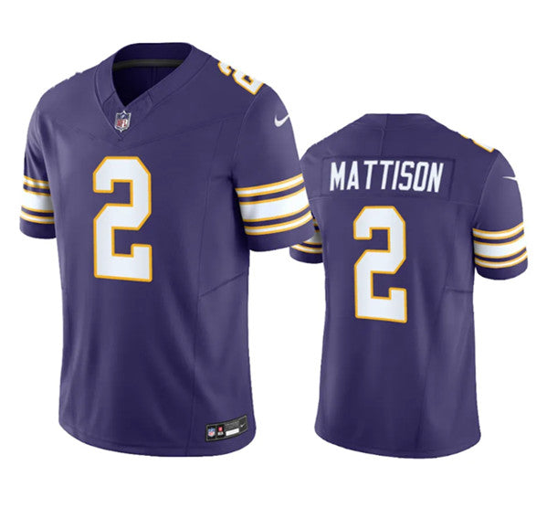 Alexander Mattison Minnesota Vikings purple FUSE jersey