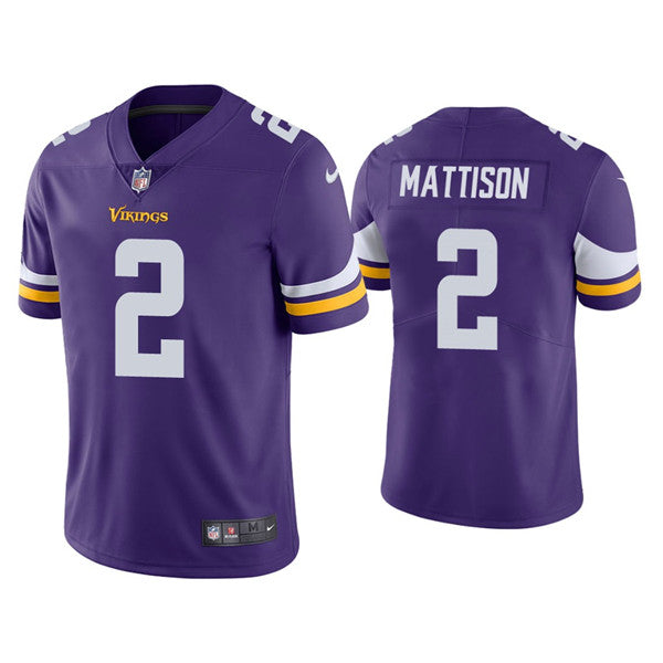 Alexander Mattison Minnesota Vikings purple jersey