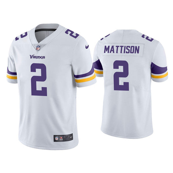 Alexander Mattison Minnesota Vikings white jersey
