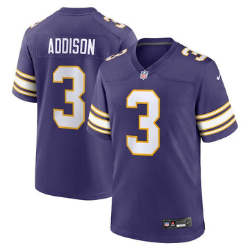 Jordan Addison Minnesota Vikings purple Game jersey