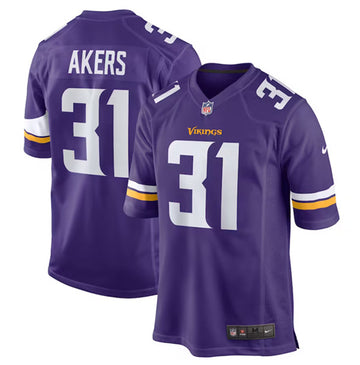 Cam Akers Minnesota Vikings purple Game jersey
