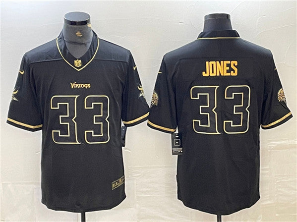 Aaron Jones Minnesota Vikings black jersey