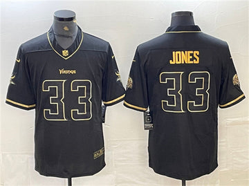 Aaron Jones Minnesota Vikings black jersey