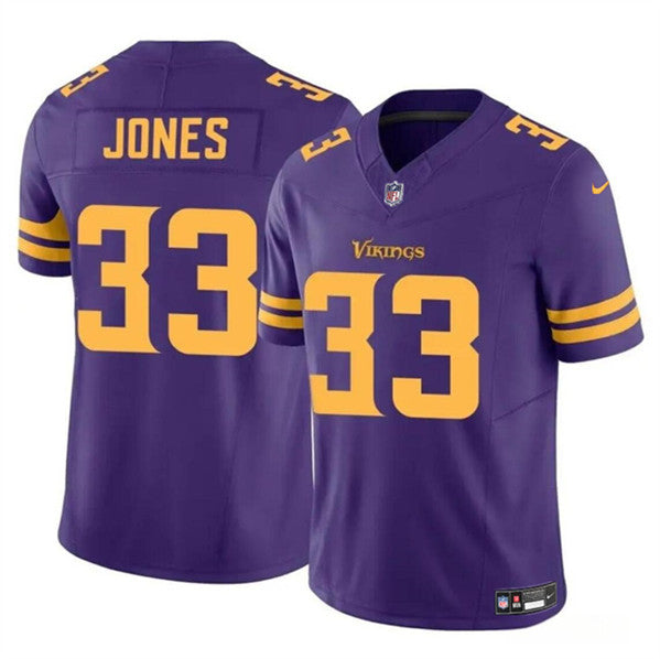 Minnesota Vikings #33 Aaron Jones Purple FUSE Color Rush Jersey