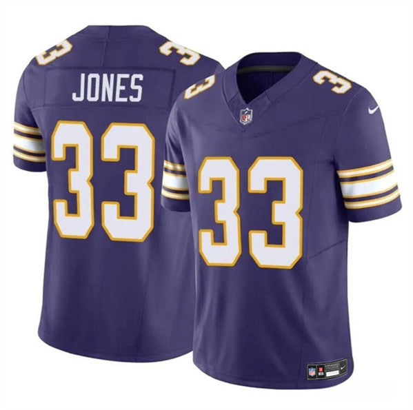 Aaron Jones Minnesota Vikings purple FUSE jersey