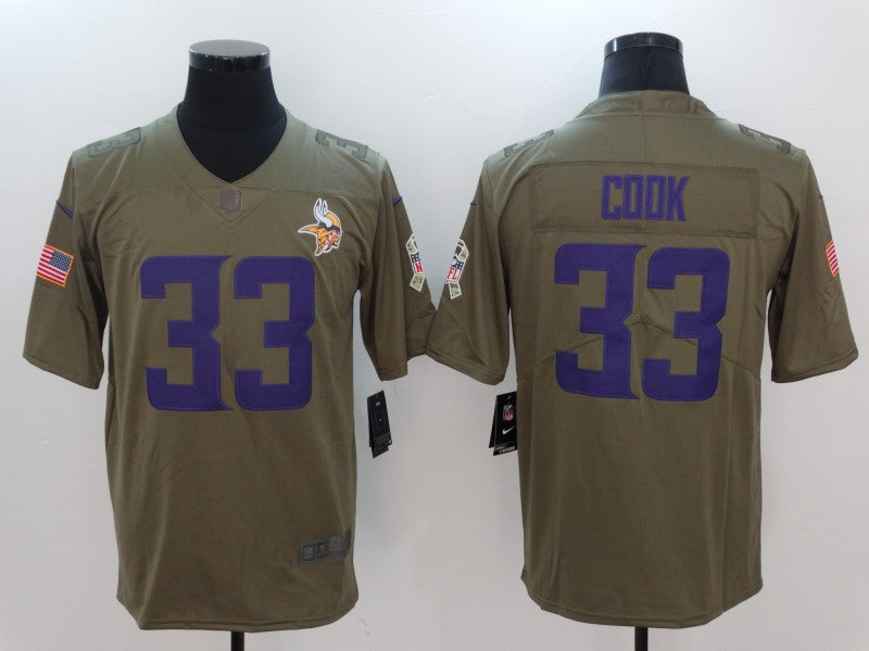 Dalvin Cook Minnesota Vikings camo Salute To Service jersey