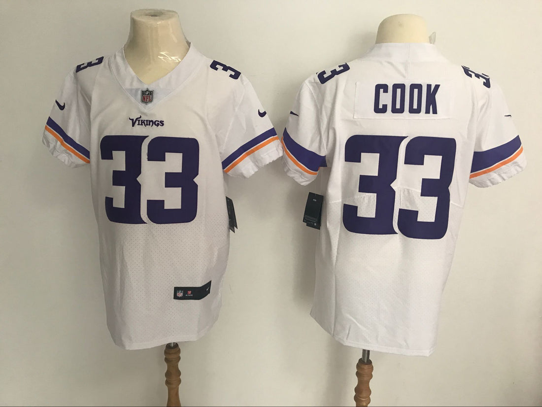 Dalvin Cook Minnesota Vikings white Elite jersey