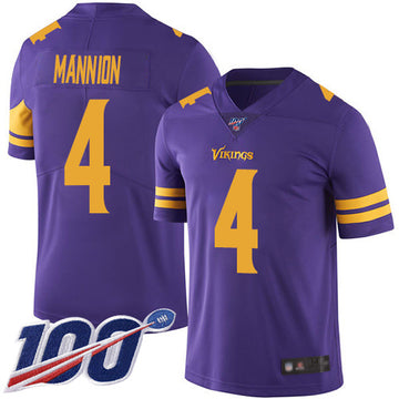 Sean Mannion Minnesota Vikings purple Color Rush jersey