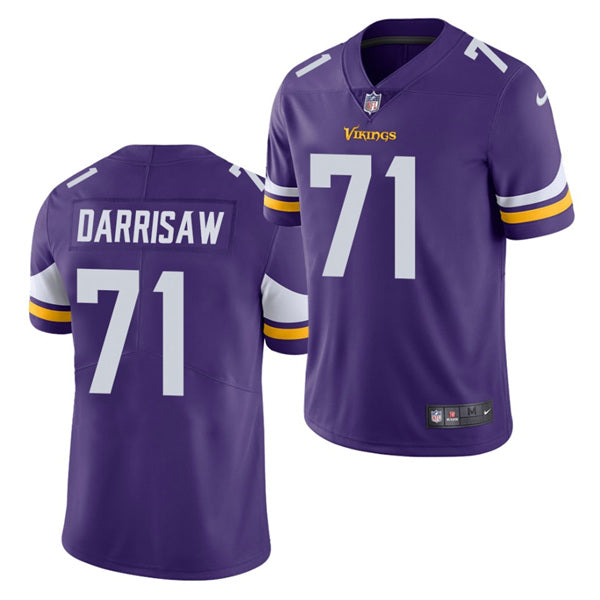 Christian Darrisaw Minnesota Vikings purple jersey