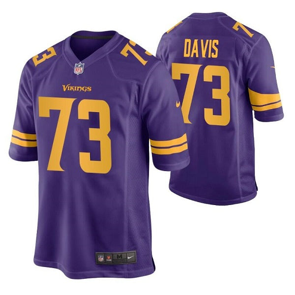 Jesse Davis Minnesota Vikings purple Color Rush jersey