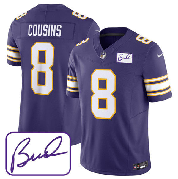Kirk Cousins Minnesota Vikings purple FUSE jersey
