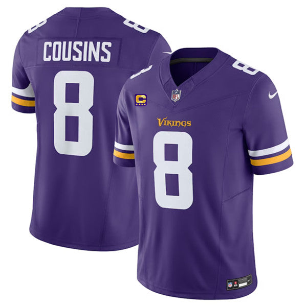 Kirk Cousins Minnesota Vikings purple FUSE jersey