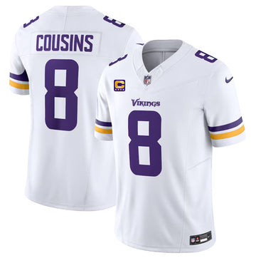 Kirk Cousins Minnesota Vikings white FUSE jersey