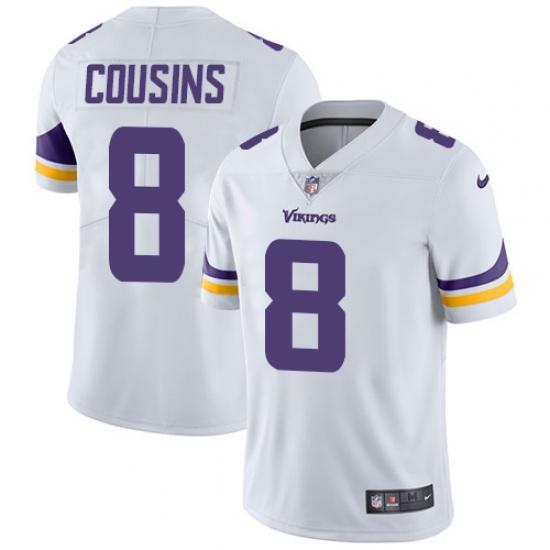 Kirk Cousins Minnesota Vikings white jersey