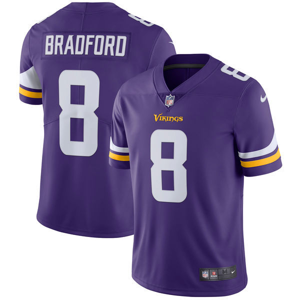 Sam Bradford Minnesota Vikings purple jersey