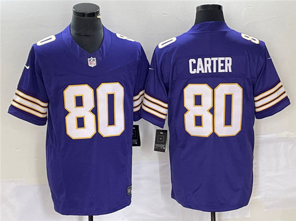 Cris Carter Minnesota Vikings purple FUSE jersey