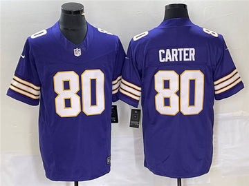 Cris Carter Minnesota Vikings purple FUSE jersey